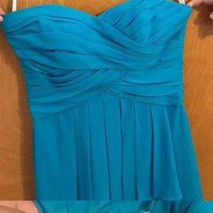 David’s Bridal Bridesmaid dress - style F14847 - size 12 - NEW w/tags - Malibu